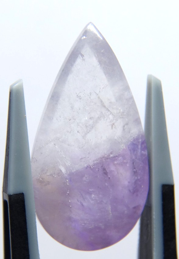 IP25 Super Seven melody stone Amethyst bicolor 9.90Bct 13x23x5mm pear shape