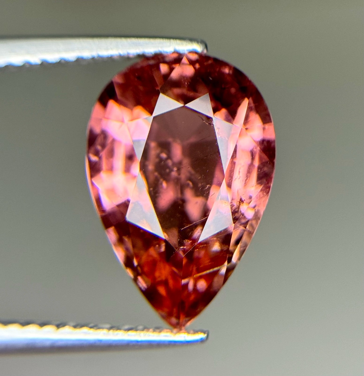 4.64 Ct Natural Afghan Peach Pink Tourmaline No Heat Unheated Loose Faceted Pear