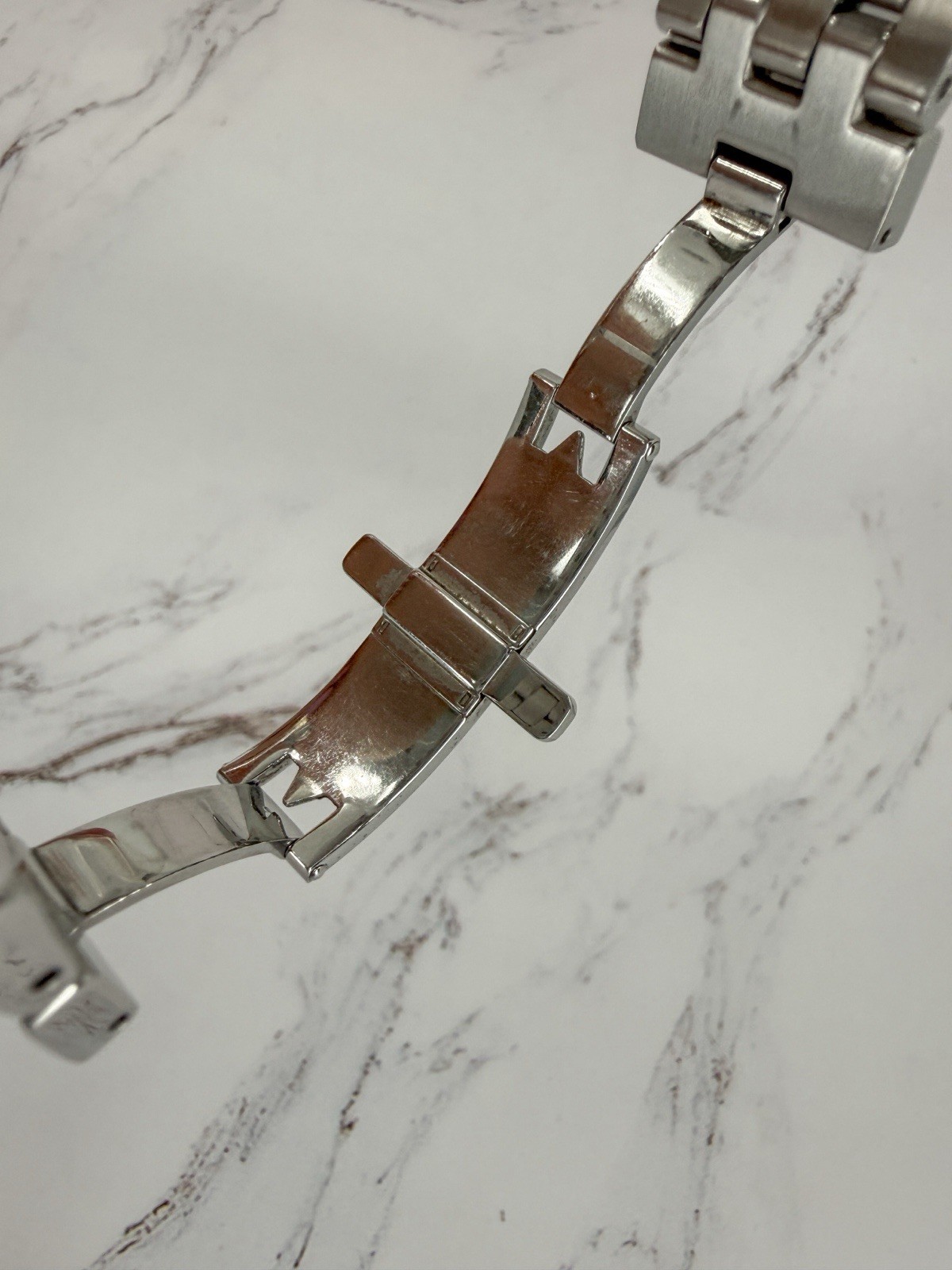 MICHELE Sport Diamond Chronograph Watch 71-5250 Stainless Steel 38mm Tested