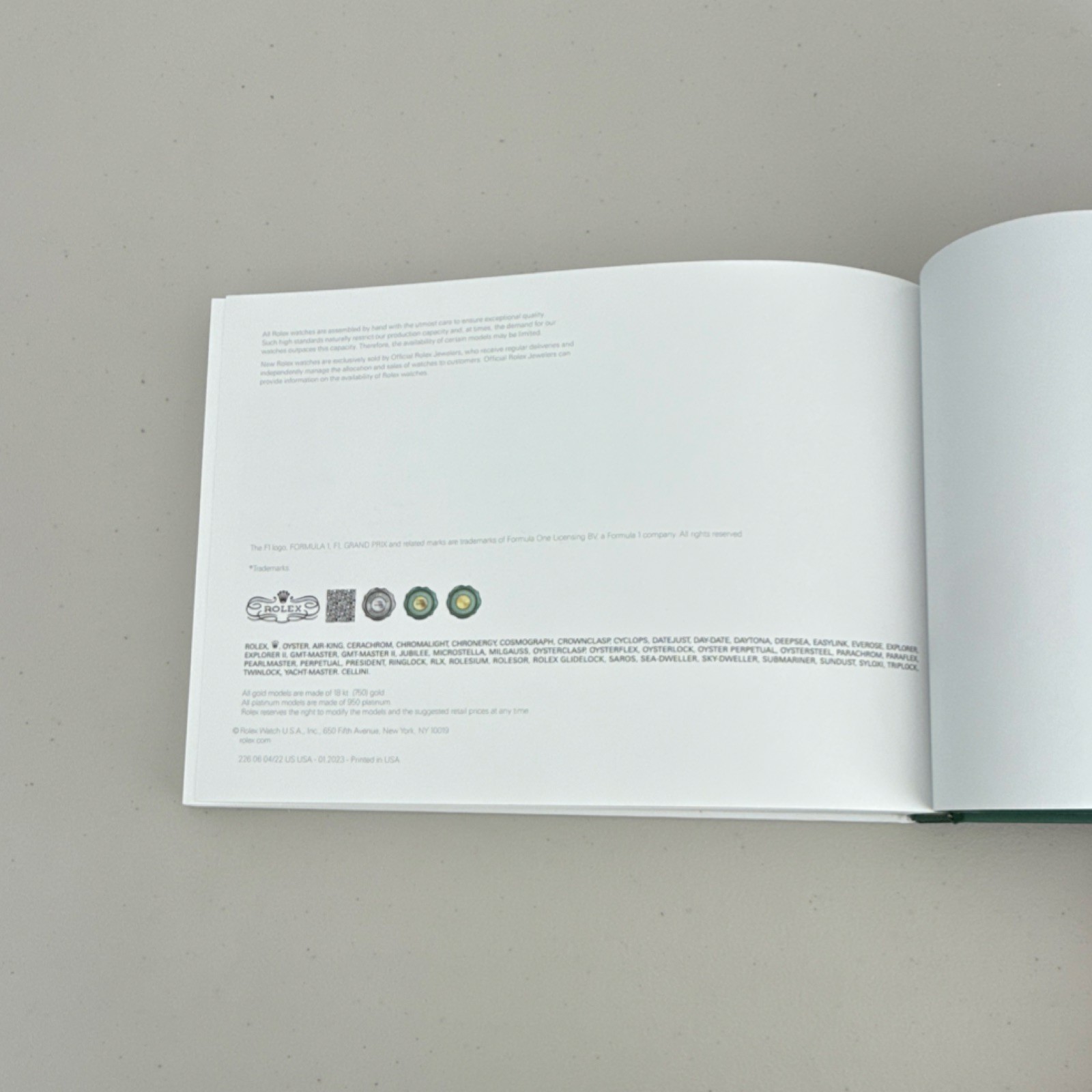 Rolex Air-King Watch Catalog Manual Book 2010-Now Collector Reference Guide