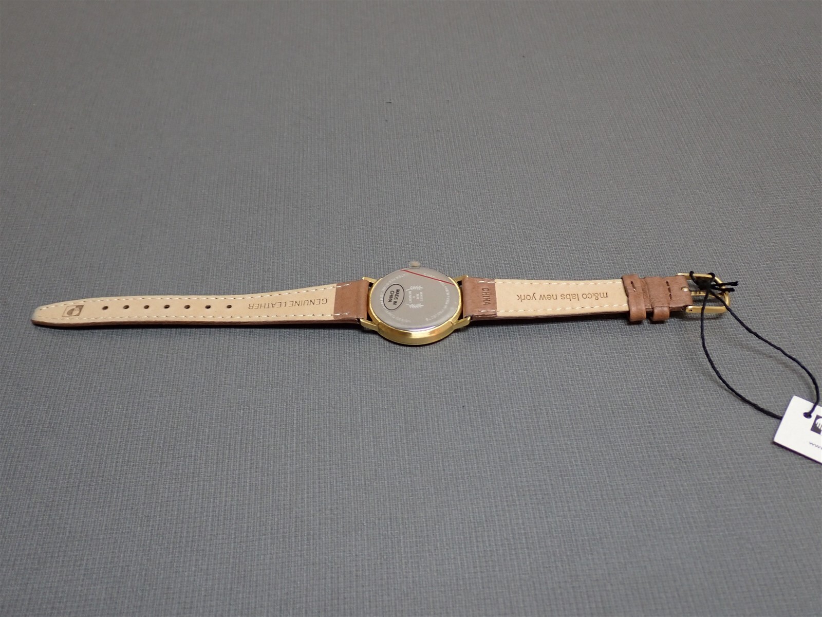 NEW Projects Watches PJT-7401BRBR Bodoni Brass M&Co 33mm Brown Leather Band