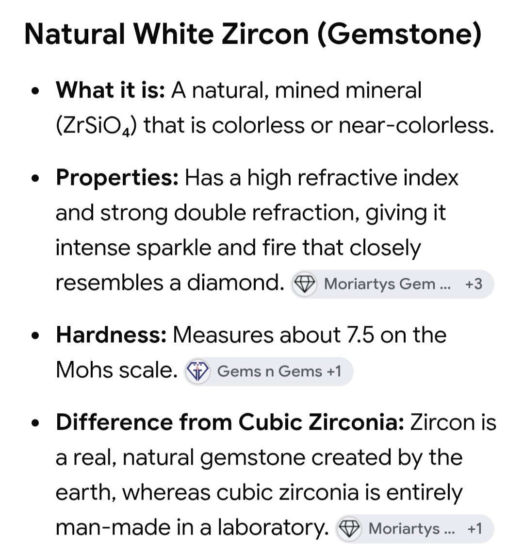 White Zircon Oval Loose Gemstone 4.00ct Free Shipping