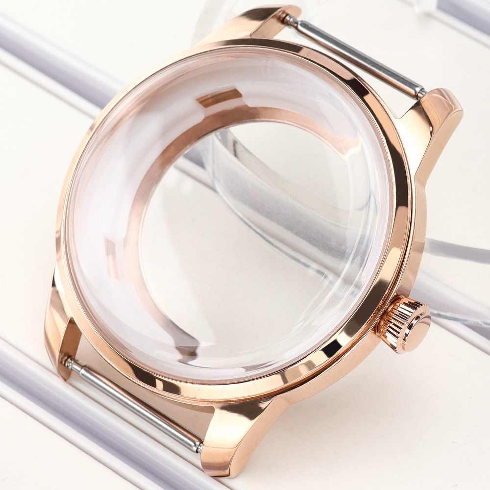 33mm/40.6mm Female/Male Rose Gold Watch Case For Seiko NH34 35 36 38 Movement