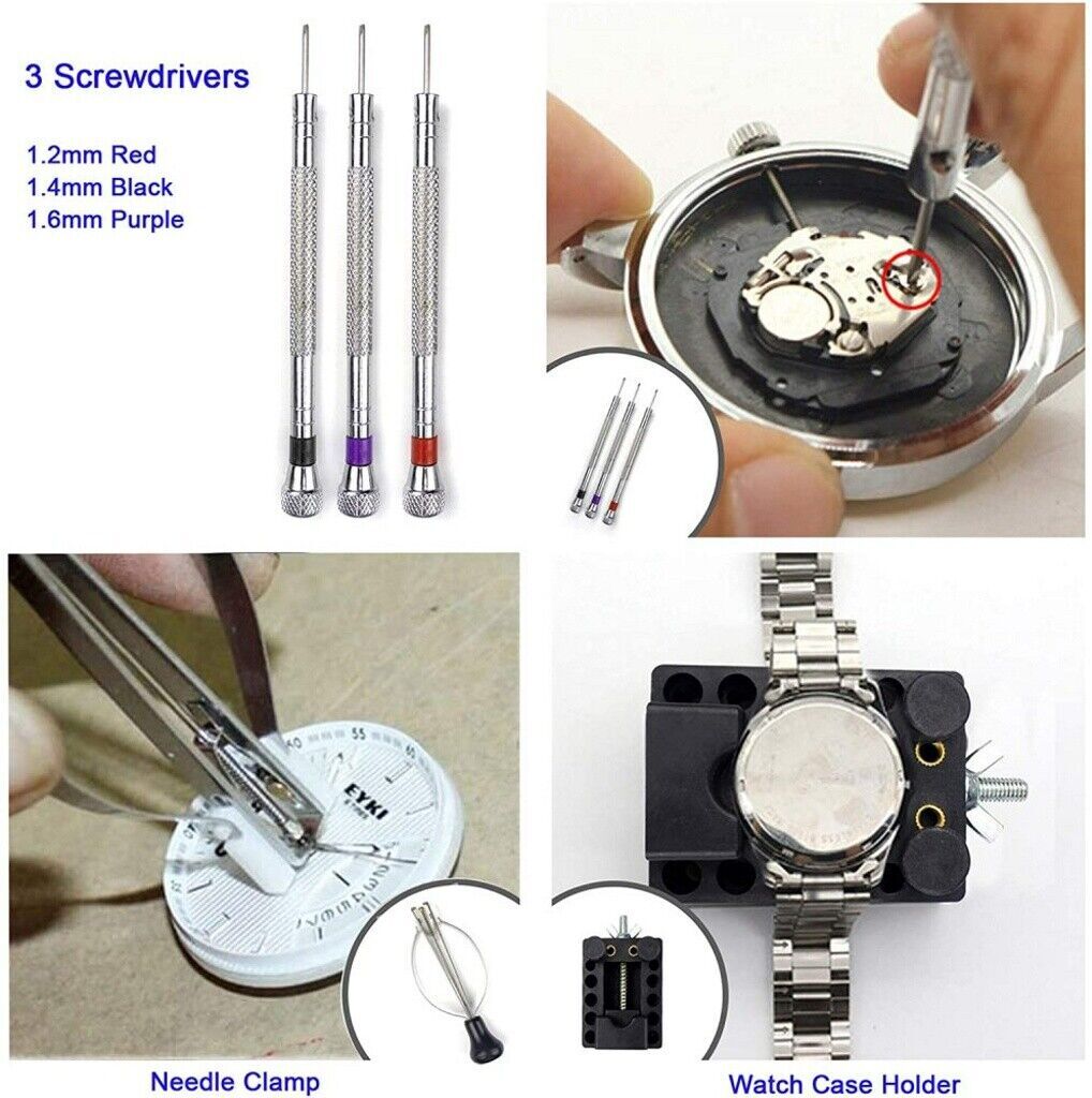 Spring Bar Tool Set Watch Repair Tool Kit Case Opener Watch Case Press with Case