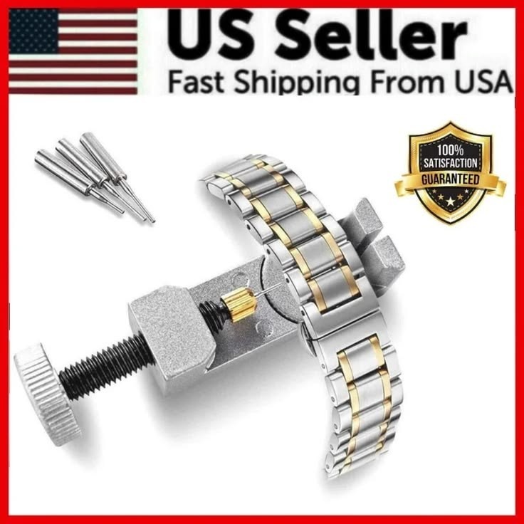Metal Watch Band Link Remover Tool Kit Adjustable Bracelet Strap Pin Repair Tool