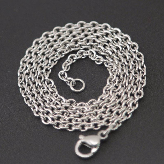 10-100pcs Stainless Steel Necklace Chain 1.5mm Jewelry Making Discount Bulk Lots