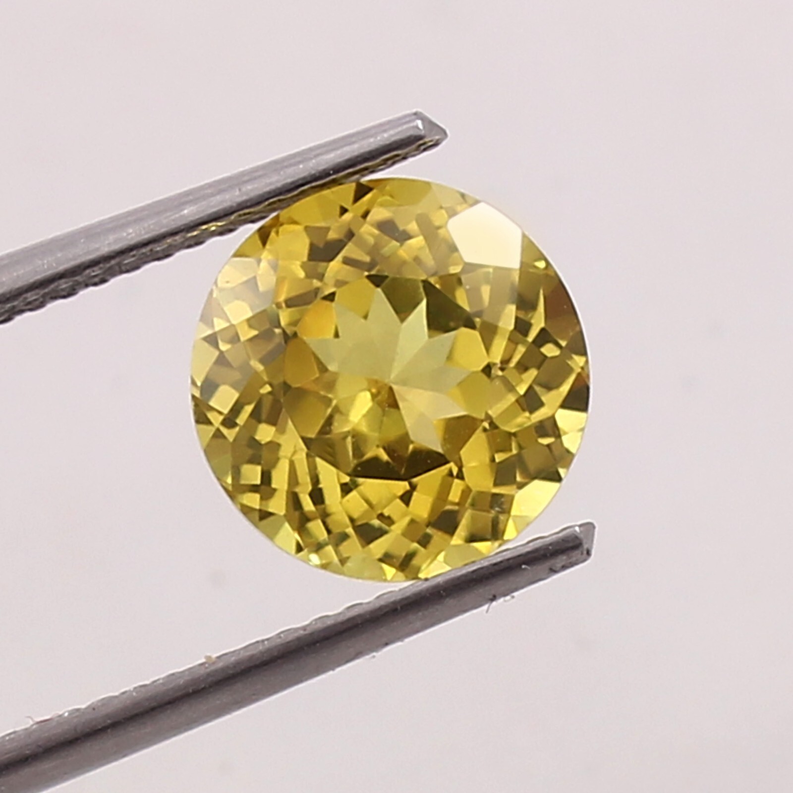 AAA Extreme 8×8 MM Natural Ceylon Yellow Sapphire Loose Round Gemstone Cut