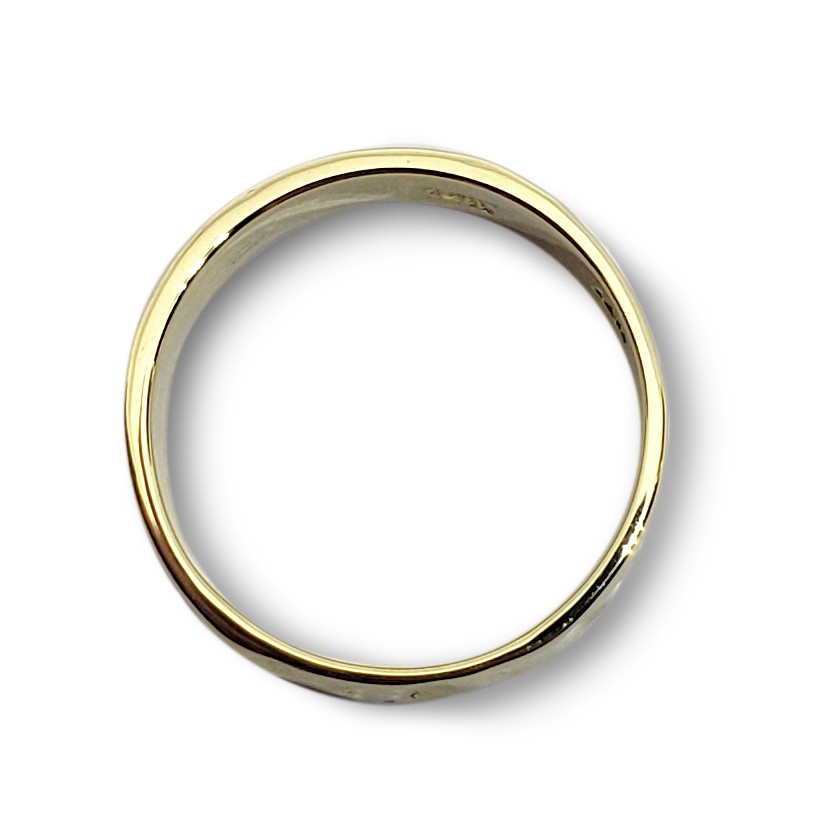Solid 14K Yellow Gold Hammered Ring Band Handmade Deep, 6mm, Sizes 3 – 12