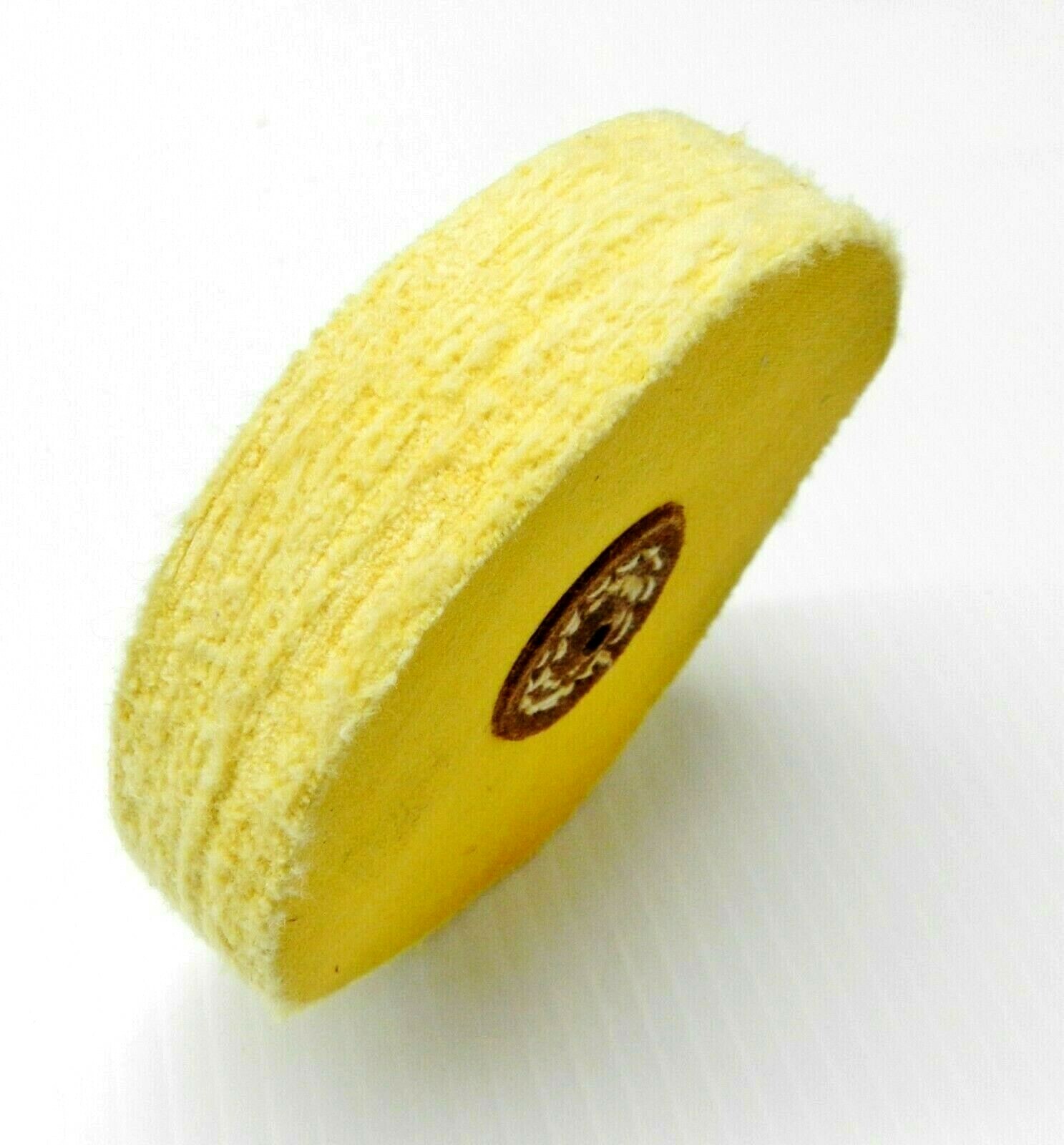 Buff Wheel Yellow Treated Buff 4″ 40ply Leather Center Buffing Polishing Jewelry