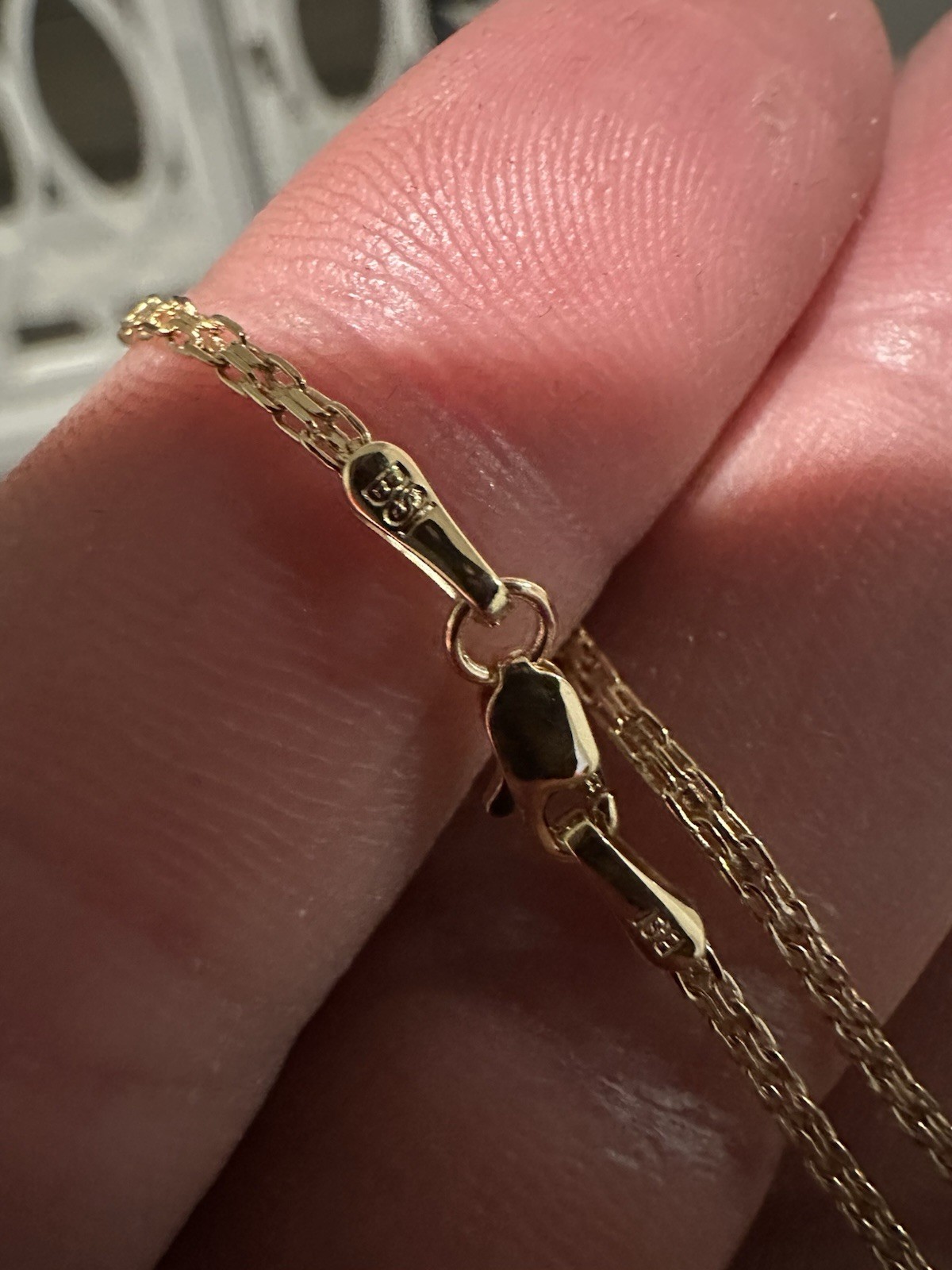 10k Solid Gold Bismark Chain (Bracelet) Stamped BSI 0.7g