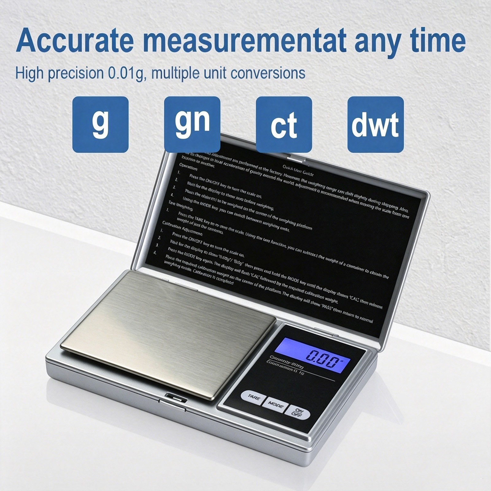 Digital Pocket Precision Scale 500g x 0.01g Gold Silver Coin Herb g/dtw/oz/gn