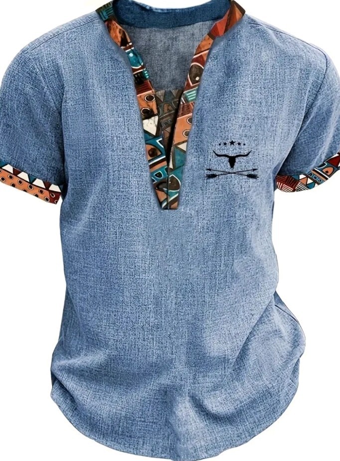 Bohemian Sacred Healing Dreamcatcher Tibet Tribal Jamaican Henley Winter Sweater