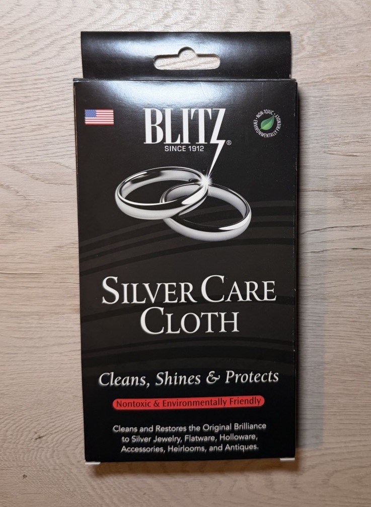 Blitz Silver Care Cleaning Cloth Non-Toxic Reusable Silver MPN 39618