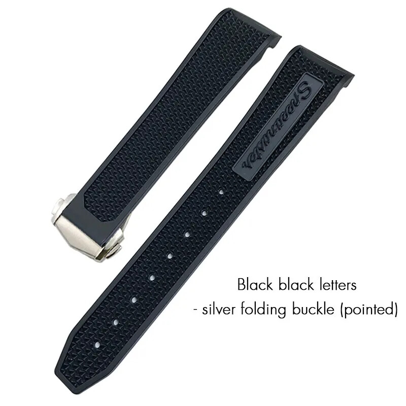 18mm 19mm 20mm 21mm Rubber Watch Band Strap For Omega Speedmaster MoonSwatch