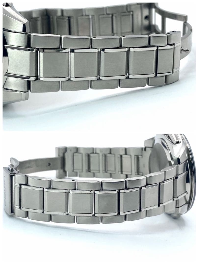 Seiko Brightz SAGA183 Radio-Controlled Solar Wristwatch Silver Japan 0715647