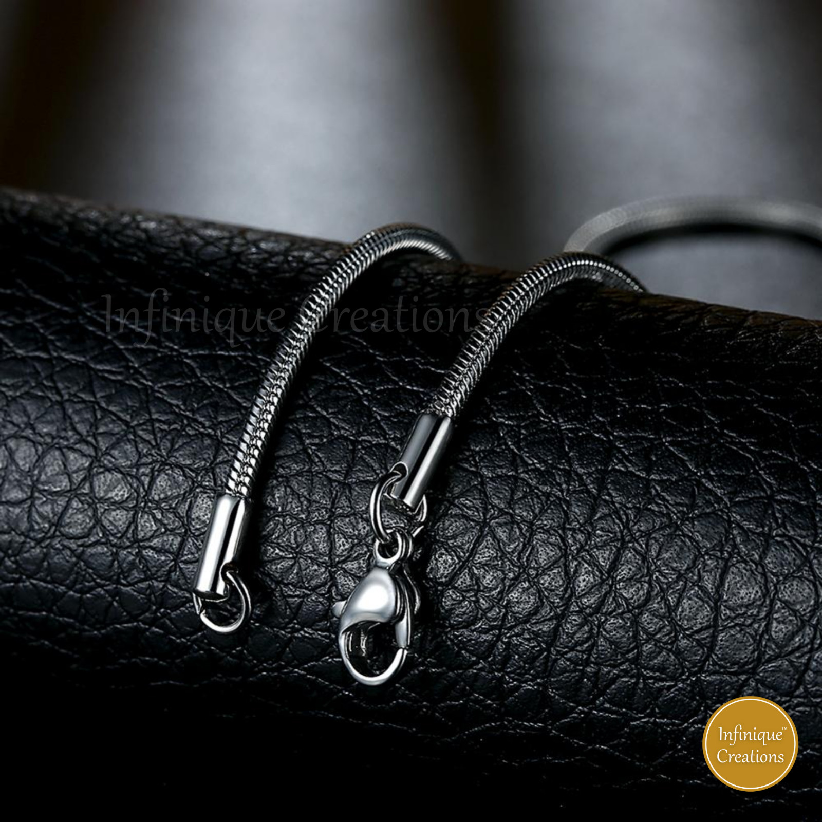 Stainless Steel Silver Round Snake Chain Necklace Men Women 1mm-3mm 7-30″