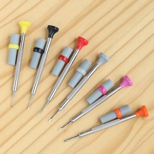 V-Blade Screwdriver Set for Rolex Watch Bracelet 0.8-1.8mm Watchmaker Tool-