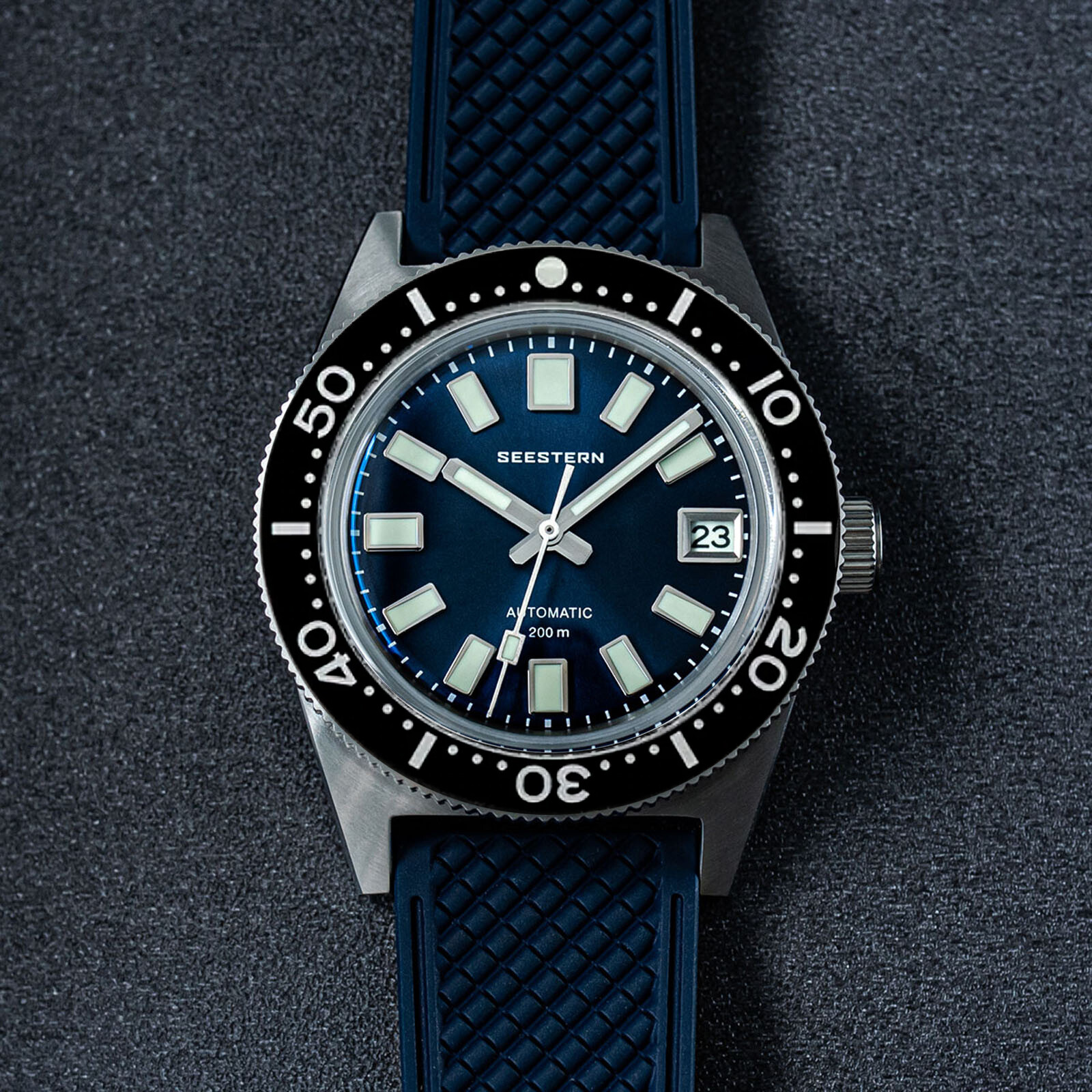 Seestern V3 62MAS 20ATM Genuine Ceramic Bezel 200m DIVER’S Watch SE2021-D62S-BB