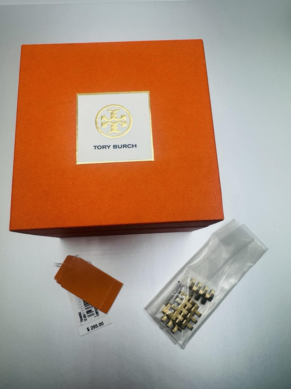 Tory Burch Dalloway Gold Tone Quartz Analog Date Bracelet Watch w/ Box