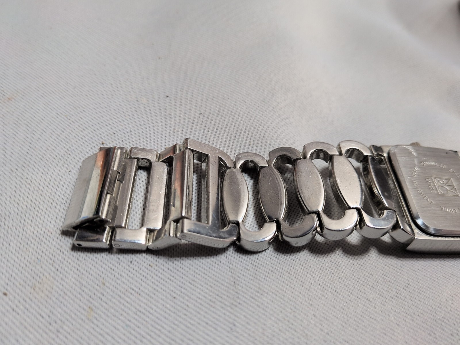 NY&C NY3026 Silver Rectangle Ladies Watch Rhinestones – New Battery