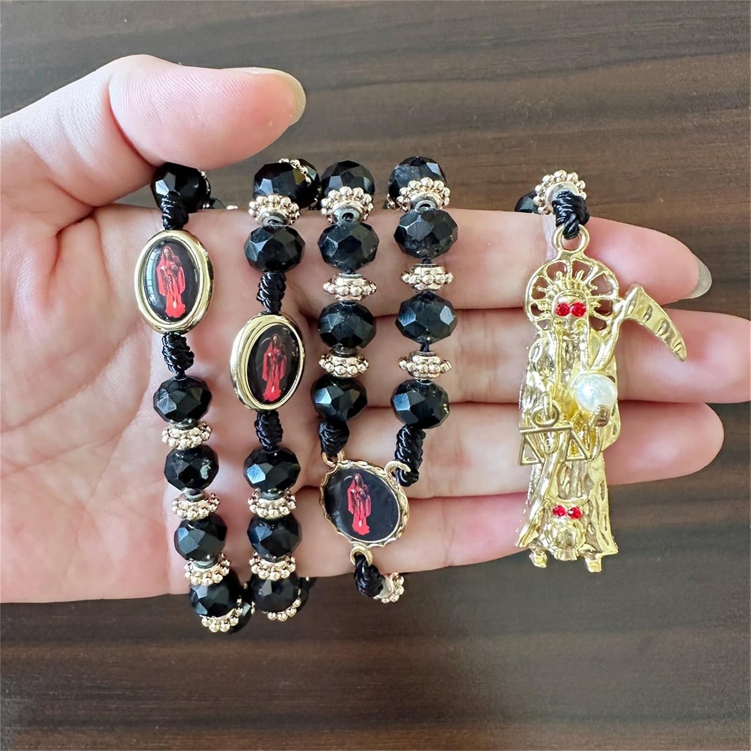 Lightweight Crystal Rosary Necklace – Beautifully Crafted for Prayer and Style