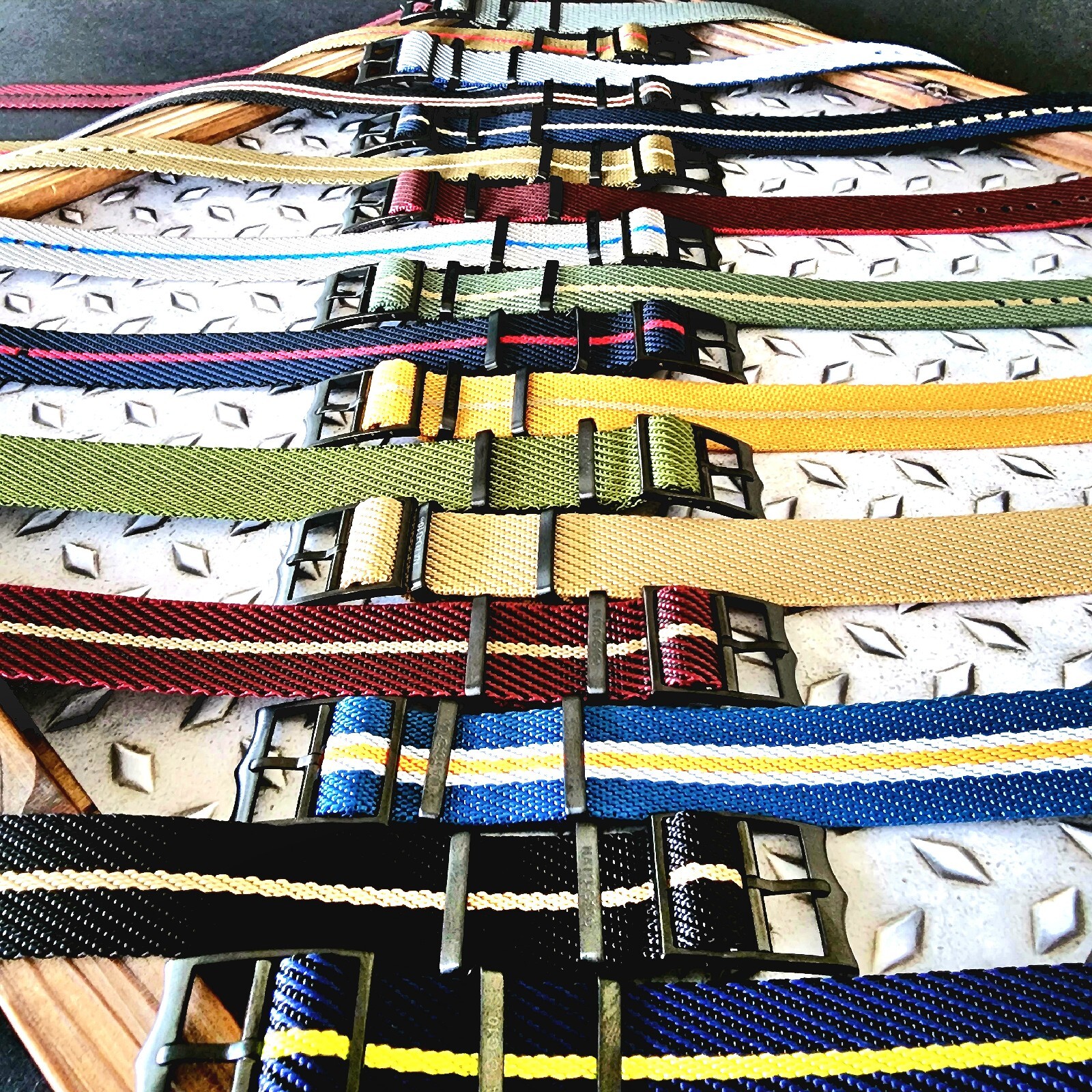 NATO ® Strap Twill Weave Single Pass Adjustable Nylon G10 watch band PVD Buckles