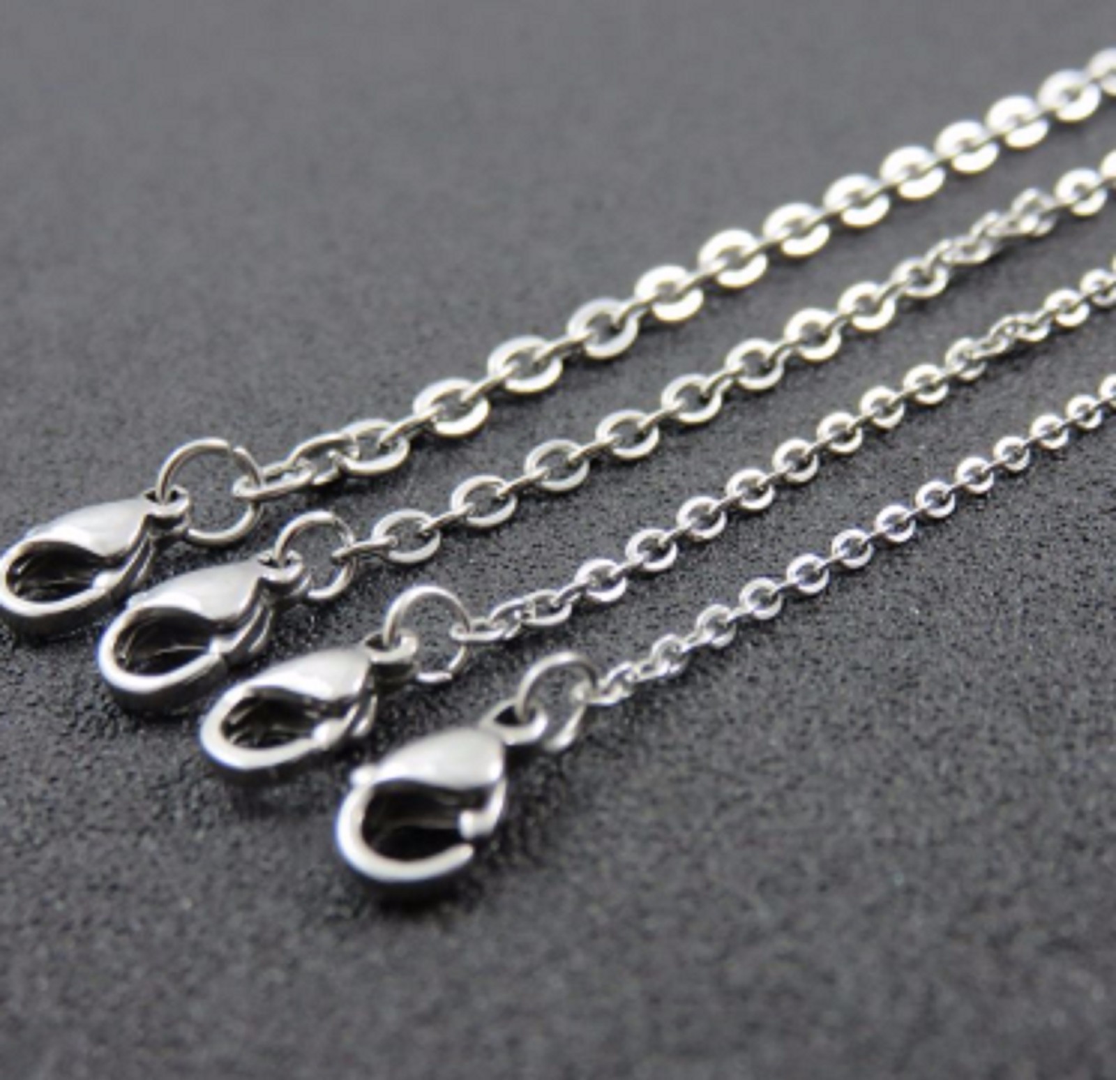16″ – 34″ 2mm Stainless Steel Link Chain Pendant Silver Necklace STlnk2S UK