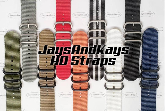 24mm 2-Piece 3-Ring HD Ballistic Nylon Military Diver Watch Strap Band