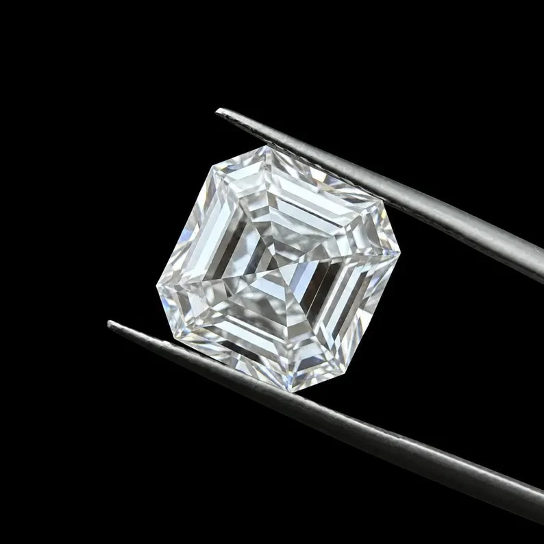 CERTIFIED 1.05 Ct Earth-Mined Natural Diamond asscher cut LOOSE VVS1/ 5.5 mm