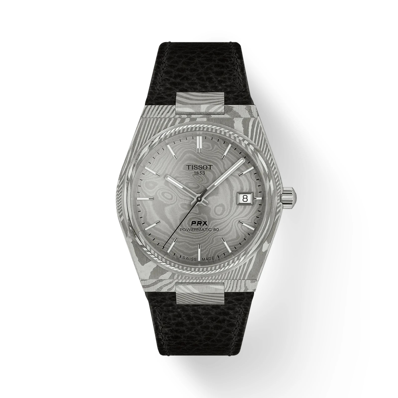 Tissot PRX Damascus Steel Automatic 38 MM Grey Dial Watch T137.807.96.081.00