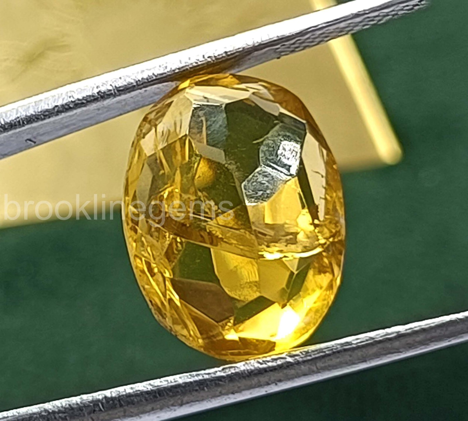 6.80 Carat Yellow Sapphire – Natural Oval Cut, EGL Certified Luxury Gem 5ARO