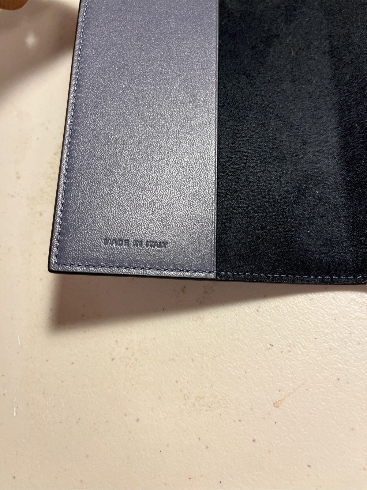 Van Cleef & Arpels Serapian Milano Black Leather Passport Cover MADE IN ITALY