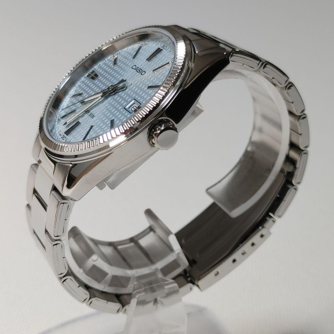 Brand New CASIO Watch Tiffany Blue MTP1302 Waffle Dial