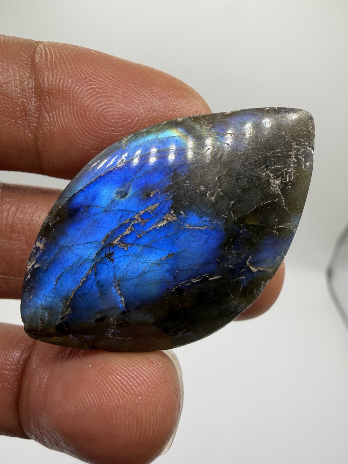 69.5cts Blue Flash Labradorite Cabochon for Jewelry Making US Seller