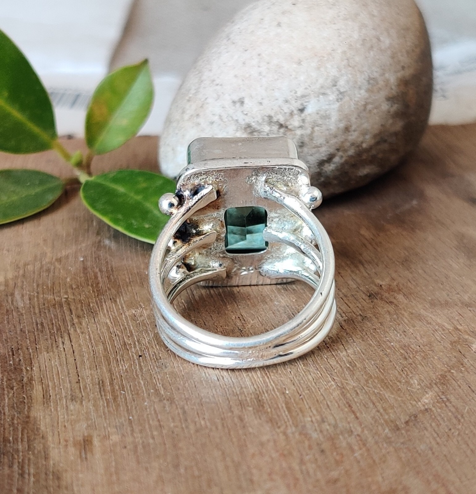 Aquamarine Ring Solid 925 Sterling Silver Some Size Available Gift for MO478