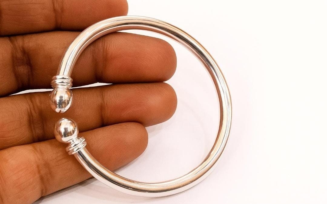 Open cuff bangle Solid 925 Sterling Silver Heavy Mens Bangles Bracelets All Size