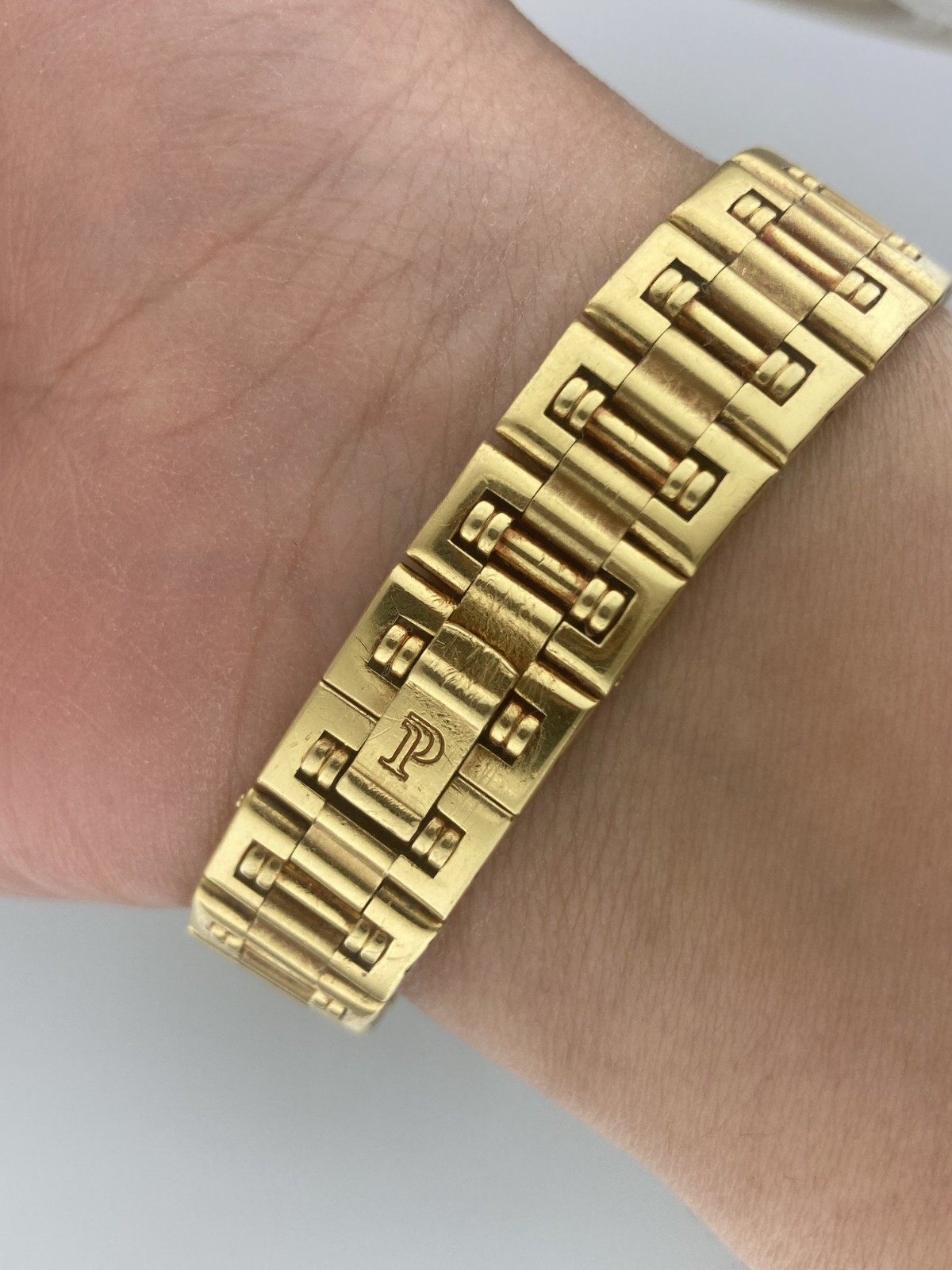 Piaget 23mm Dancer 80564 18k Solid Yellow Gold Diamond Dial Bezel Quartz Polo