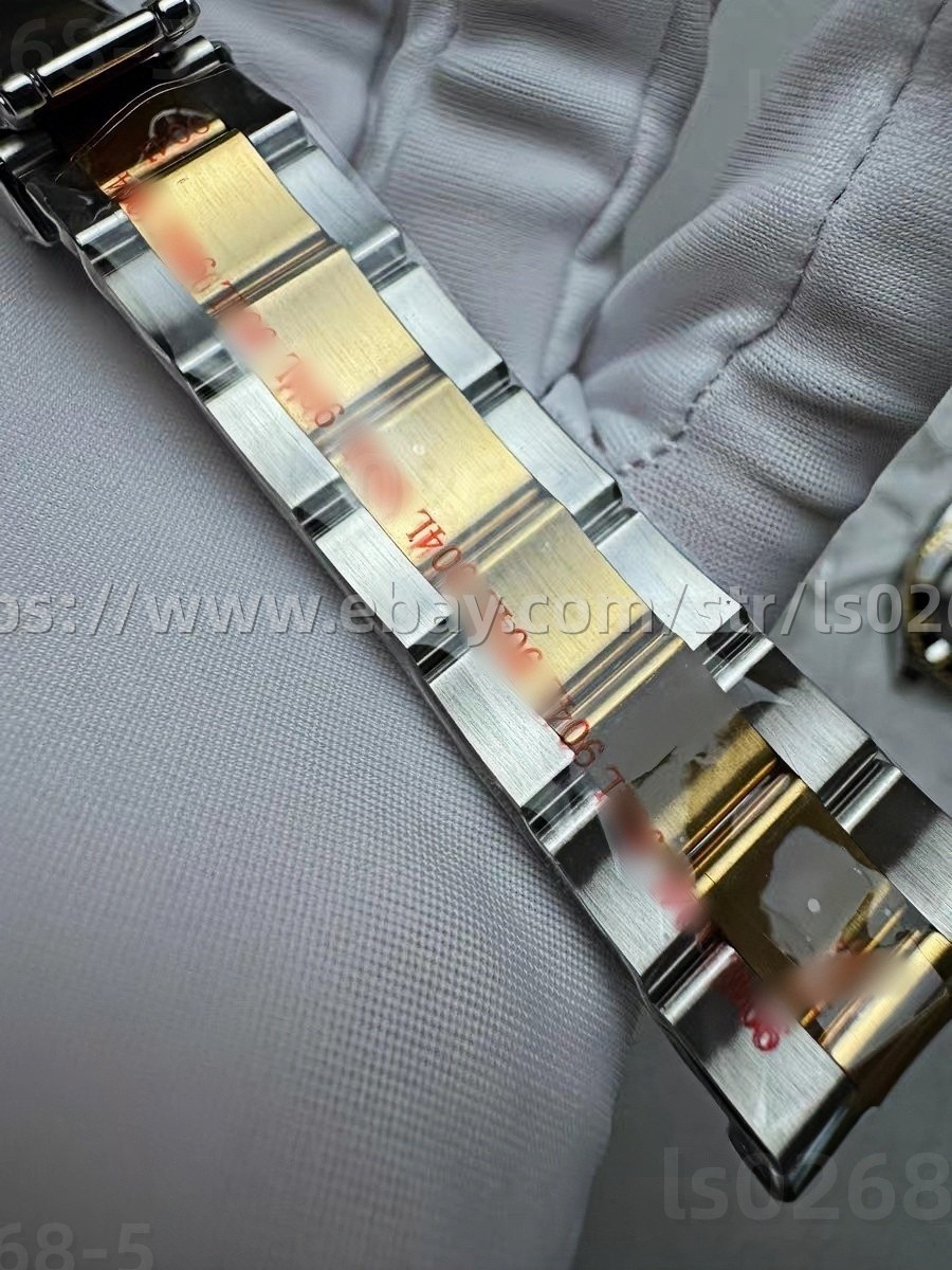DIY SET for 3135 watch case + dial + hands + Strap sapphire 40mm