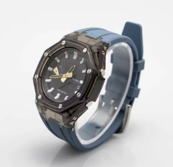 [Unused] G-SHOCK GA-2100 GA-2110 GA-B2100 Clear black bezel Gray belt set