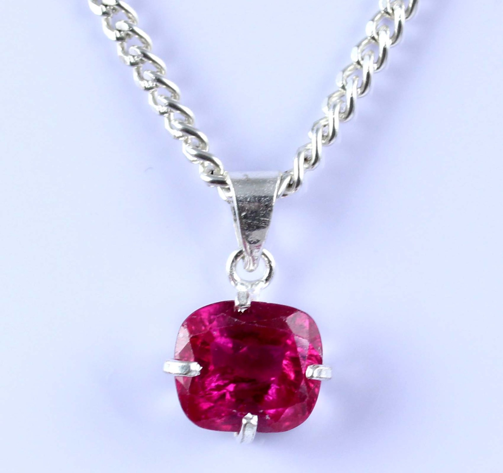 Certified Natural Burma Red Painite 10.55 Carat Cushion Gemstone Men’s Pendant