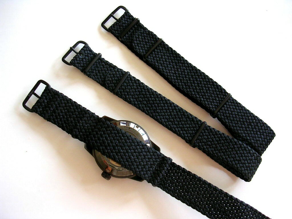 Woven Braided NATO G10 ® Ballistic PVD watchband Sport strap Bonded IW SUISSE 20