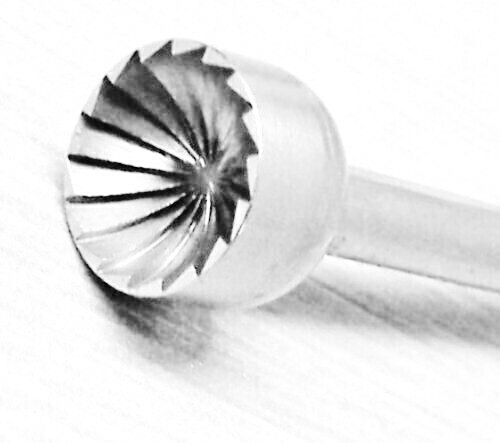 Large Cup Bur Set Fig 77b Concave Cutter Fraise 5Pc Assortment 6mm to 10mm Swiss