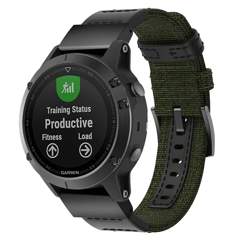 26mm Quick Fit Nylon Watch Band Strap For Garmin Fenix 8 51MM 7X/6X/5X/Plus/3