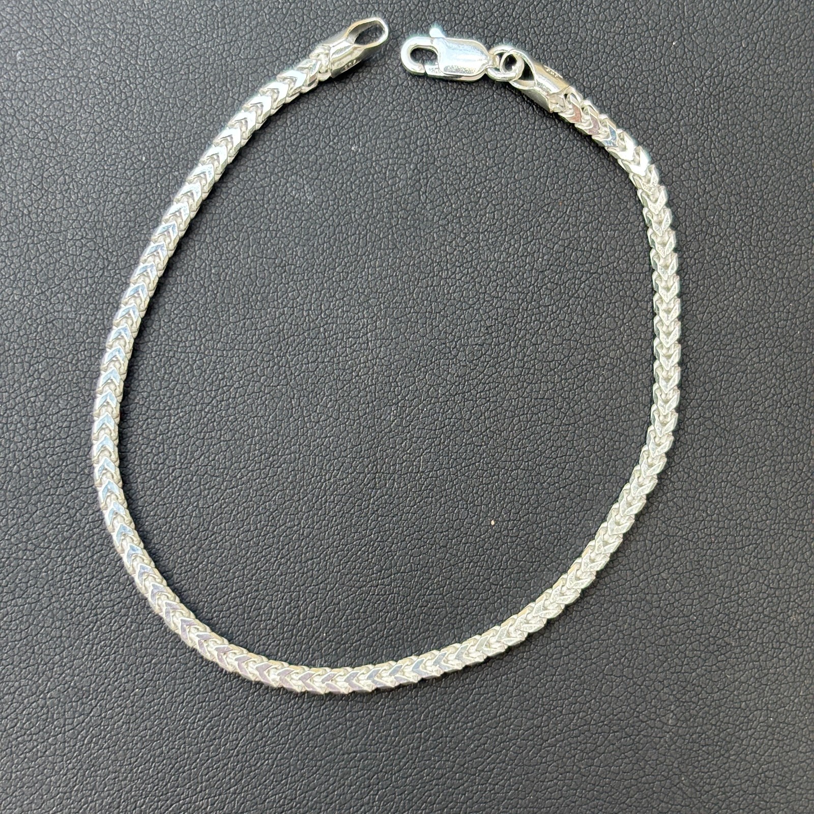 2.5mm Franco Link Bracelet – Real Solid 925 Sterling Silver Or 14k Gold Vermeil