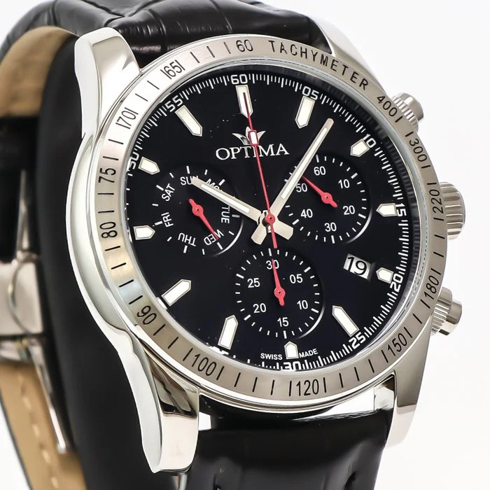 Optima – Swiss Chronograph – OSC432-SL-3 Swiss Ronda 44 mm OSC432 50 m (5 ATM