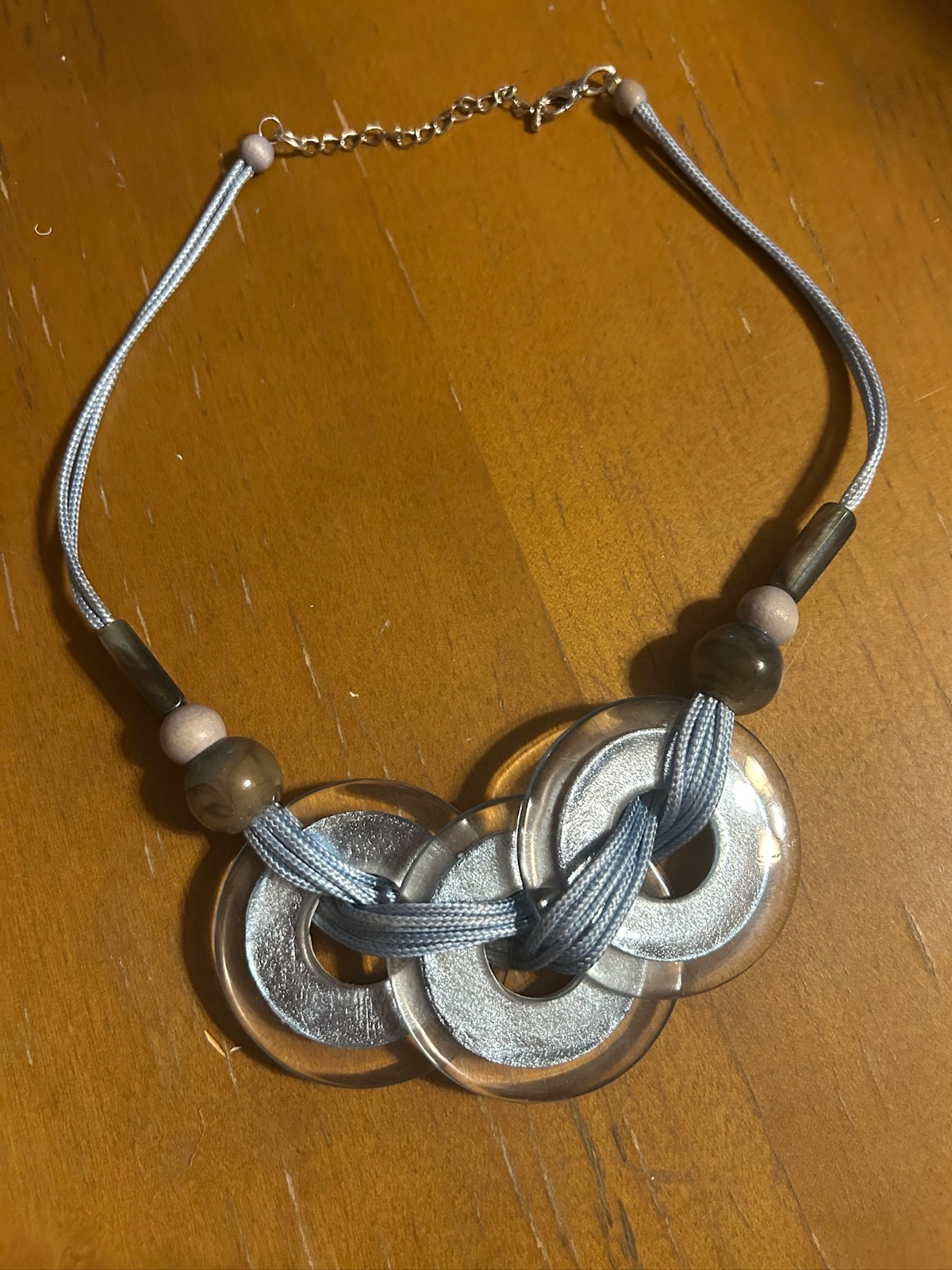 Torrid Gray corded necklace