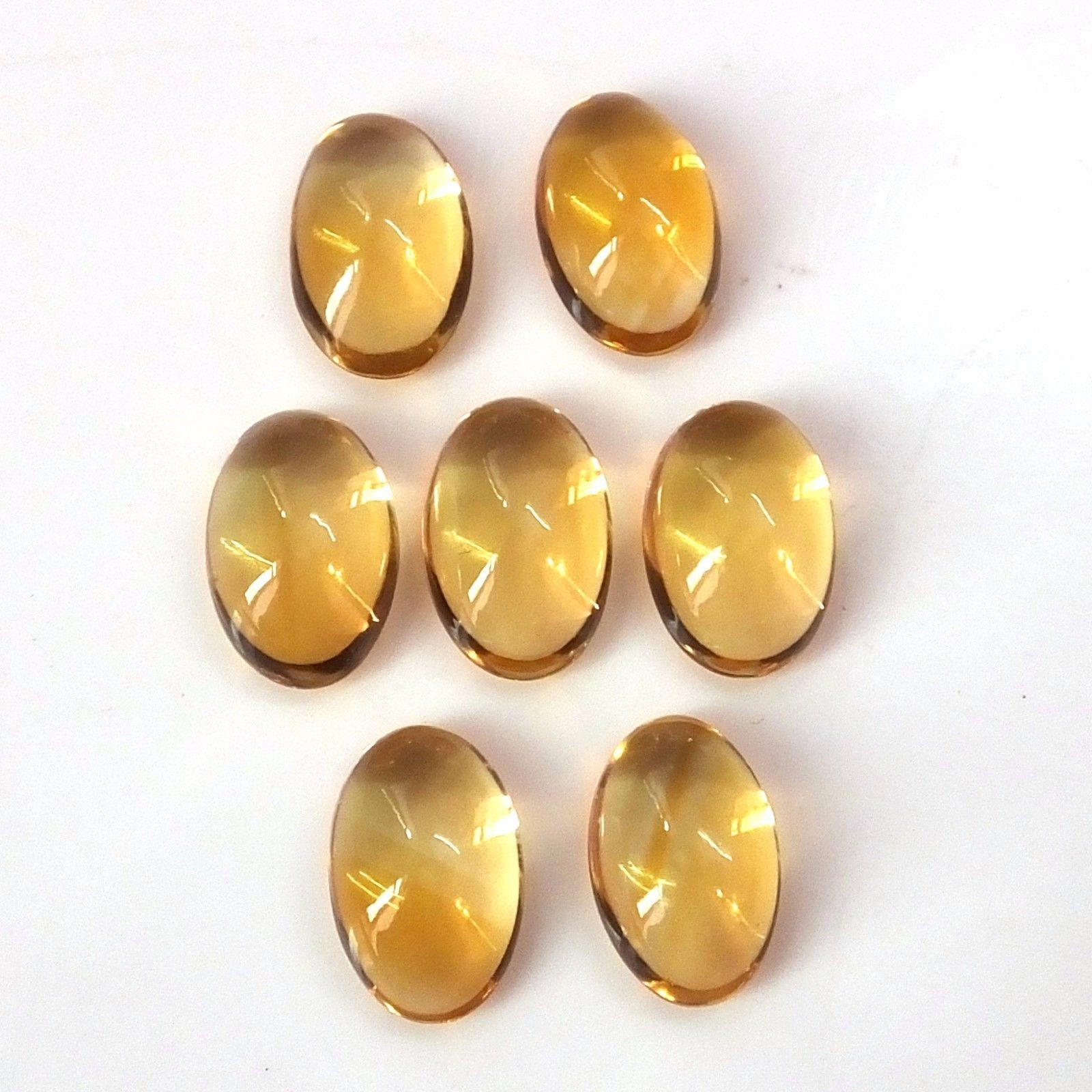 5x7mm Citrine Oval Cabochon Natural Loose Gemstone