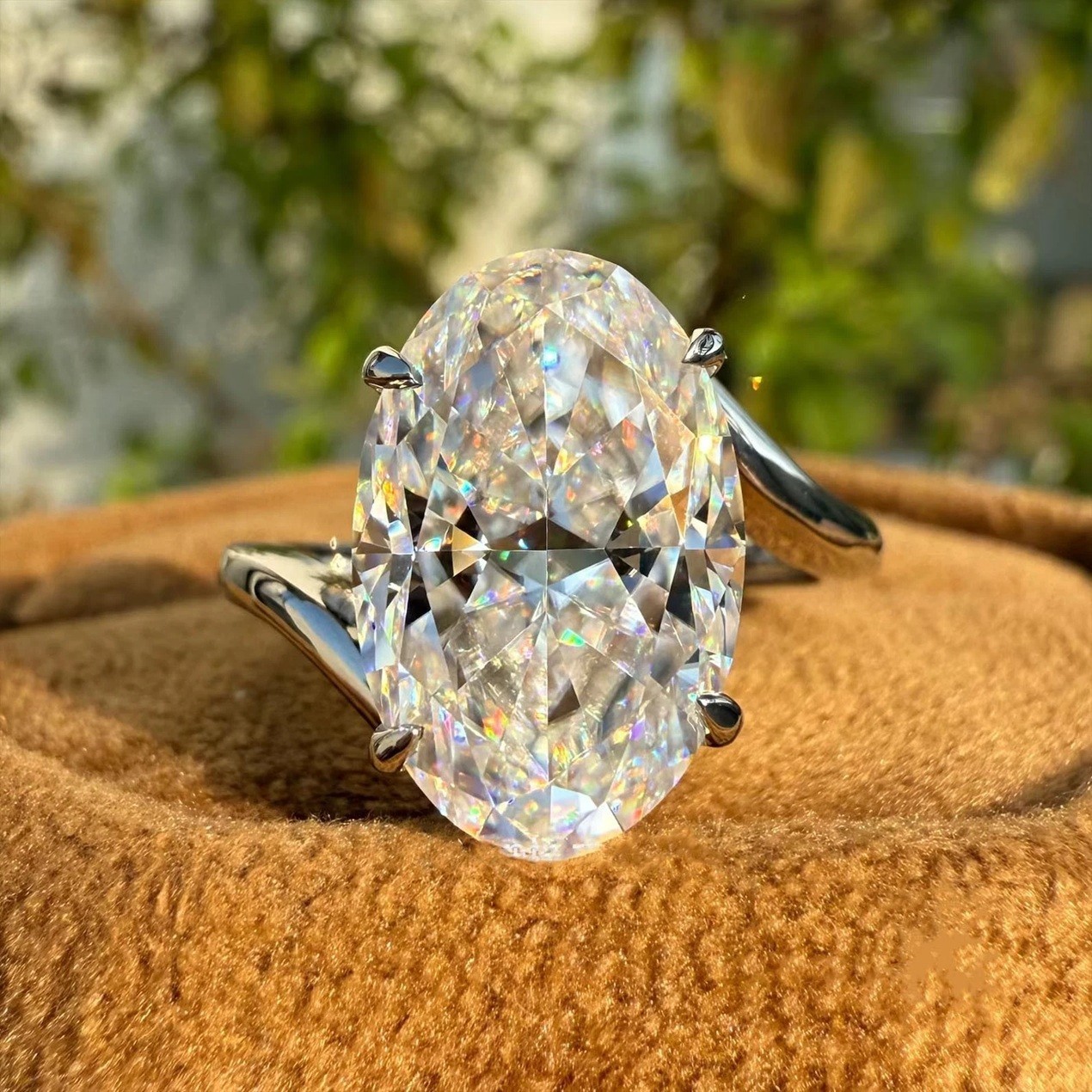 12 Ct Certified Treated Amazing White Diamond Solitaire Promise Ring.925 Silver