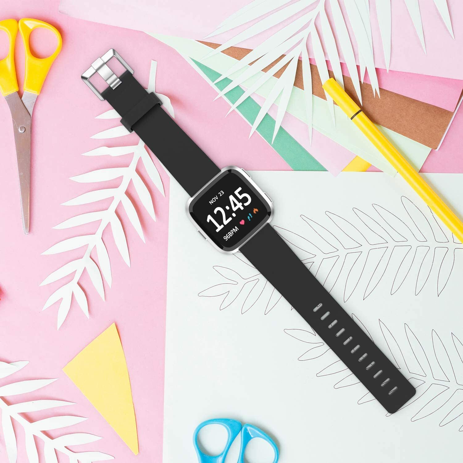 Replacement Silicone Rubber Band Strap Wristband For Fitbit Versa 1 2 Lite Watch