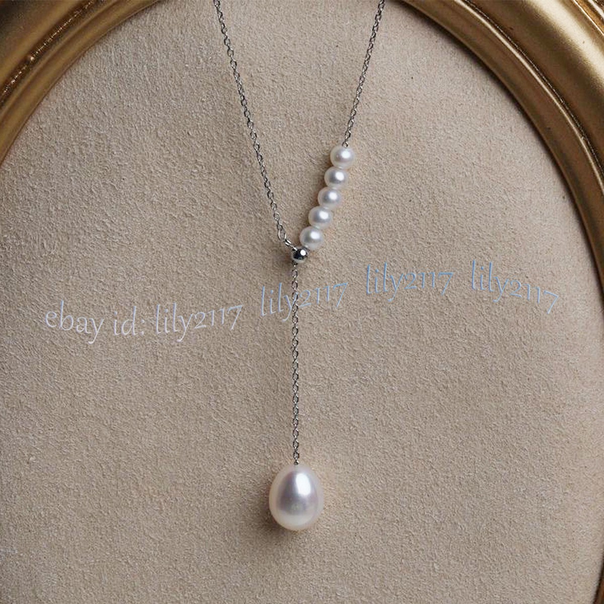 Natural White South Sea Round Pearl Drop Pearl Pendant Drop Necklace 18 inch